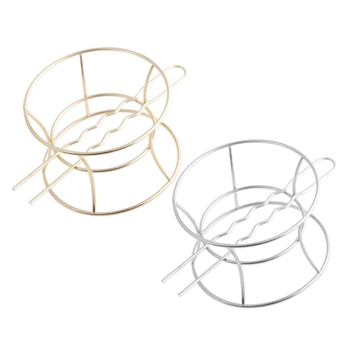 TOGEVAL 2 Stück Haarnadeln Schalenförmige Hohle Haarspangen Haarschmuck Accessoires für Damen Geeignet für Hochsteckfrisuren Partys Hochzeiten und Festliche Anlässe von TOGEVAL