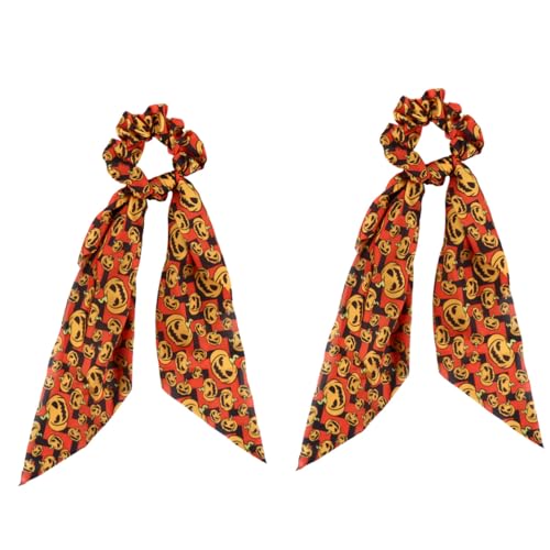 TOGEVAL 2 Stück Halloween Haarschleifen mit Kürbis Motiv Weiche Elastische Haargummis mit Schleifen Damen Haarschmuck für Pferdeschwanz und Zopfersatz Hautfreundlich Langlebig Modisch für TOGEVAL 2 Stück Halloween Haarschleifen mit Kürbis Motiv Weiche Elastische Haargummis mit Schleifen Damen Haarschmuck für Pferdeschwanz und Zopfersatz Hautfreundlich Langlebig Modisch für von TOGEVAL