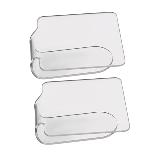 TOGEVAL 2 Stück Handheld Transparente Acryl Makeup Palette Teiliges Leicht und Tragbar für Präzises Mischen von Foundation und Lidschatten Hautfarbige Farbanpassung Einfach zu Reinigen von TOGEVAL