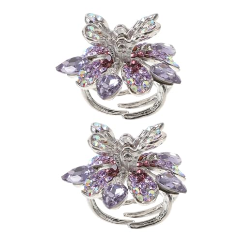 TOGEVAL 2 Stück Kleine Haarspangen mit Stabilem Griff Mini Haarklammern für Dünnes Haar Eleganter Haarschmuck für Mädchen und Frauen Langlebige Haarclips für Alltag und Styling von TOGEVAL