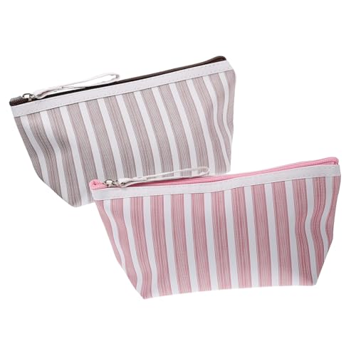TOGEVAL 2 Stück Kosmetiktasche Damen Handtasche Multifunktional Reise Toiletry Pouch mit Reißverschluss Kompakt Langlebig Wasserabweisend für Makeup und Pflegeaccessoires Tragbar und von TOGEVAL