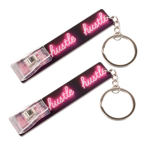 TOGEVAL 2stücke No- Kartenabzieher Für Lange Nägel Tragbarer Schlüsselanhänger Mit Abnehmbarem Praktischer Kreditkartenclip Für Damen Für Täglichen Gebrauch von TOGEVAL