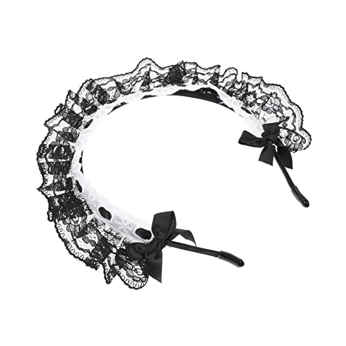TOGEVAL 2 Stück Lace Haarband mit Schleife Haarschmuck für Damen Leicht Bequem als für Familie und Vintage Stil für Besondere Anlässe von TOGEVAL