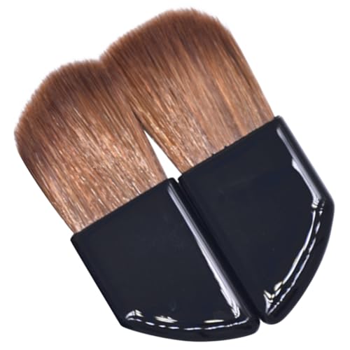 TOGEVAL 2 Stück Mini Makeup Pinsel Schräger Griff Blush Brush aus Weichem Haar für Präzises Auftragen Lidschatten Kompakt und Reisefreundlich für Professionelle Make up anwendung von TOGEVAL