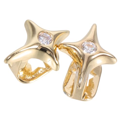 TOGEVAL 2 Stück Modischer Zahnschmuck für Hip Hop Cosplay Dekorative Zahnbedeckung für Partys Auftritte Asymmetrisches Design von TOGEVAL
