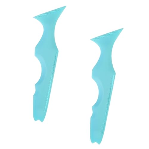 TOGEVAL 2 Stück Multifunktionale Eyeliner Schablonen aus Langlebigem Silikon Wiederverwendbar Sanft zur Haut Einfach zu Reinigen Präzise für Eyeliner Lidschatten Lippenstift für Anfänger von TOGEVAL