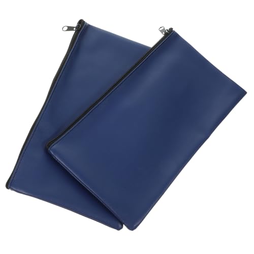 TOGEVAL 2 Stück PU Leder Geldtaschen Multifunktionale Umschlag Geldbeutel für Bargeld Quittungen Karten Dokumente Kompakte Stilvolle Banktaschen für Büro Reisen und Alltag von TOGEVAL