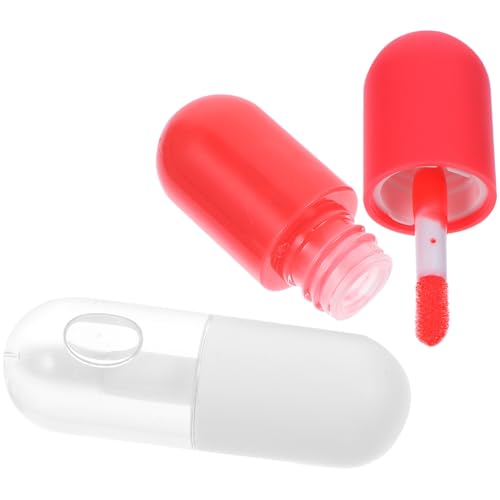 TOGEVAL 2 Stück Plumping Lip Oil Feuchtigkeitsspendender Pflege und Natürlichem Lip Booster für Sichtbar Vollere Glatte Lippen Geeignet für Damen und Herren mit Pflegenden Inhaltsstoffen von TOGEVAL