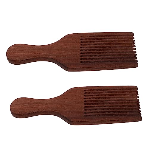 TOGEVAL 2 Stück Teiliges Holz Massage Kamm Breitzahnig und Antistatisch Natürliche Holzkämme für Damen und Herren Sanftes Entwirren und Kopfhautmassage Leicht und Tragbar für Tägliche von TOGEVAL