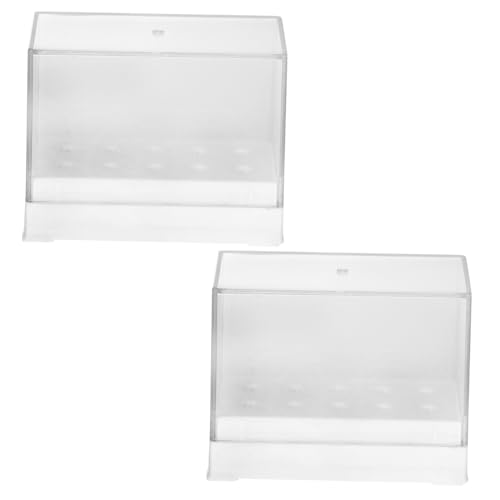 TOGEVAL 2 Stück Teiliges Nagelfräser Bit Aufbewahrungsbox Transparenter Organizer Nagelbohrer Halter für Maniküre Nagelstudio Heimgebrauch Praktisches Nail Drill Bit Case TOGEVAL 2 Stück Teiliges Nagelfräser Bit Aufbewahrungsbox Transparenter Organizer Nagelbohrer Halter für Maniküre Nagelstudio Heimgebrauch Praktisches Nail Drill Bit Case von TOGEVAL