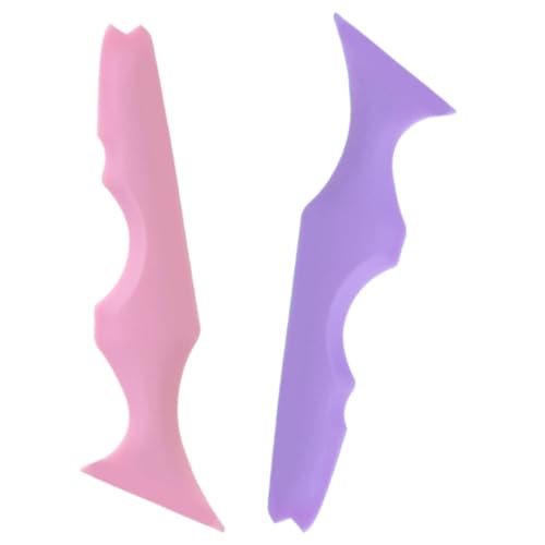 TOGEVAL 2 Stück Teiliges Silikon Eyeliner Schablonen Wiederverwendbar Weich und Hautfreundlich Ergonomisch für Präzises Auftragen von Mascara Lippenkontur und Augen Make Up Leicht zu von TOGEVAL