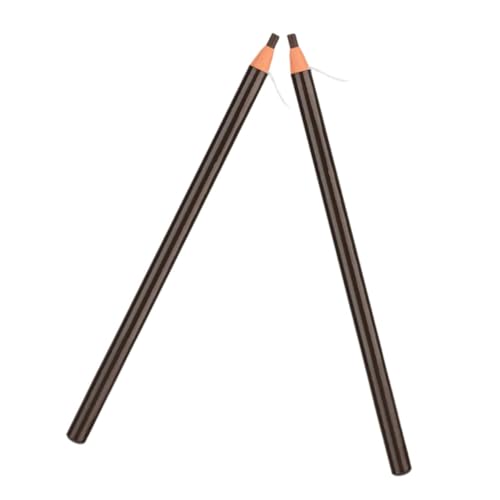 TOGEVAL 2 Stück Wasserfester Augenbrauenstift Langanhaltend Schweißfest Dünner Augenbrauenpinsel Für Präzise Formen Augenbrauen Make up Tool Für Frauen von TOGEVAL
