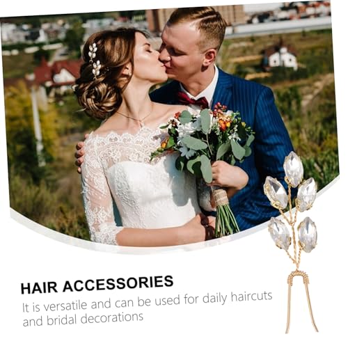 TOGEVAL 2 Stück Wunderschöne U Förmige Haarnadeln mit Strasssteinen Teiliges Stabile Verarbeitung Eleganter Brautschmuck für Hochzeit und Festliche Anlässe Langlebig und Dekorativ von TOGEVAL