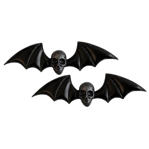 TOGEVAL 2 Stück Gothic Flügel Haarspangen Halloween Gothic Haarspangen Teen Haarschmuck Punk Metall Haarnadel Haarspangen Für Frauen von TOGEVAL