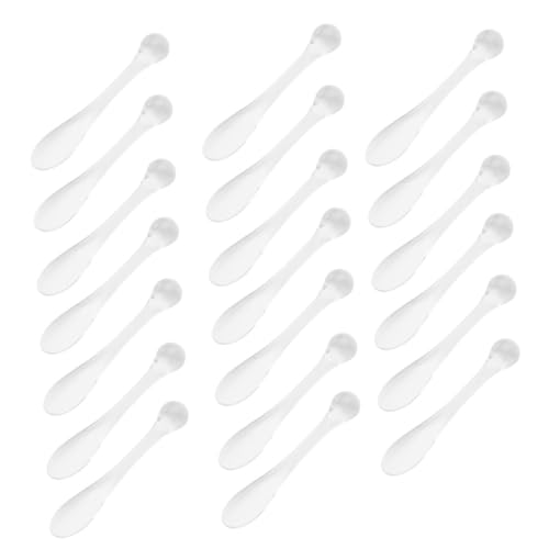 TOGEVAL 20 Stück Teiliges Acryl Gesichtscreme Löffel und Augenmassagegerät Hygienischer Kosmetikspatel für Augen und Gesichtsmaske Vielseitiges Massagegerät für Persönliche Pflege und von TOGEVAL