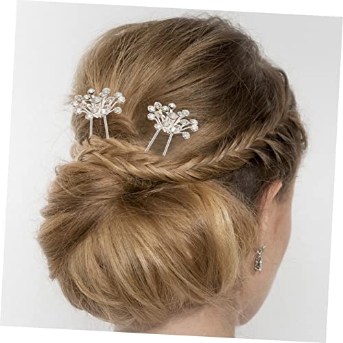 TOGEVAL 20 Stück Teiliges Braut Haarnadeln Gypsophila U Förmige Haarnadeln mit Funkelnden Zirkonia Eleganter Haarschmuck für Hochzeit Festliche Anlässe und Damen Komfortabel und Langlebig von TOGEVAL