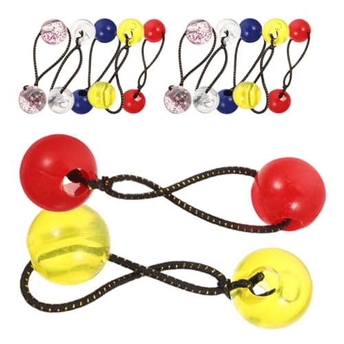 TOGEVAL 20 Stück Teiliges Elastische Haargummis für Doppelten Bällen Farbenfrohe Haarbänder für Mädchen für Kreative Frisuren und Täglichen Gebrauch von TOGEVAL