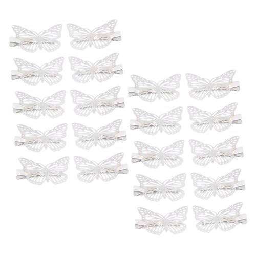 TOGEVAL 20 Stück Teiliges Schmetterling Haarspangen Vintage Hohle Haarklammern Leicht Elegant für Damen Mädchen Hochzeit Party Festival von TOGEVAL
