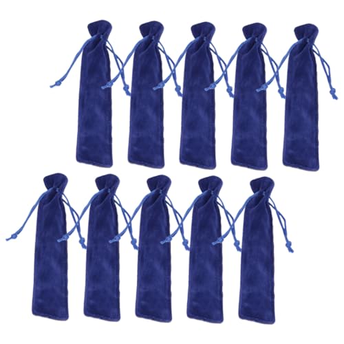 TOGEVAL 20 Stück Teiliges Stifttaschen aus Dickem Abriebfestem Frottee mit Kordelzug Tragbare Federmäppchen zum Schutz vor Kratzern Vielseitig Einsetzbar für Stifte Bleistifte und Kleine von TOGEVAL