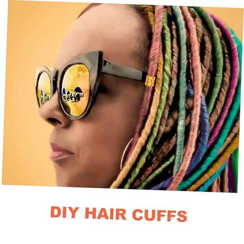 TOGEVAL 200 Stück Teiliges Haarmanschetten Set aus Metall DIY Haarschmuck für Zöpfe und Dreadlocks Verstellbare Runde Haarringe Robust und Einfach Anzubringen Geeignet für Flechtfrisuren TOGEVAL 200 Stück Teiliges Haarmanschetten Set aus Metall DIY Haarschmuck für Zöpfe und Dreadlocks Verstellbare Runde Haarringe Robust und Einfach Anzubringen Geeignet für Flechtfrisuren von TOGEVAL