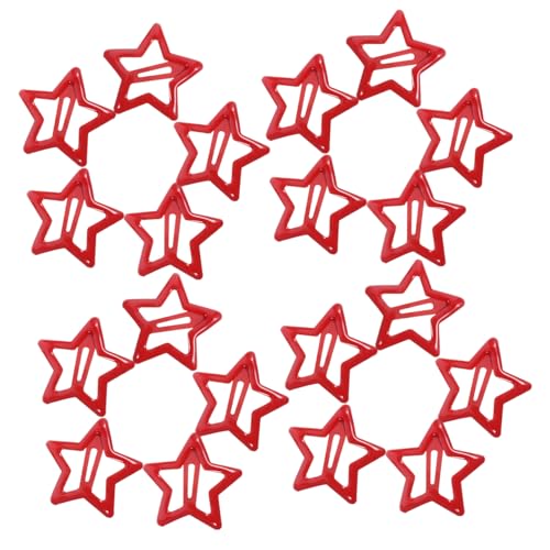 TOGEVAL 20stücke Stern-haarspangen Aus Metall Kleine Schnapp-haarnadeln Mit Stern-motiv Haarstyling-tools Für Damen Und Erwachsene von TOGEVAL