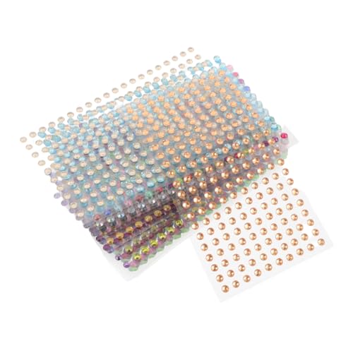 TOGEVAL 20stücke Strasssteine Zum Aufkleben Fürs Gesicht Runde Selbstklebende Aus Acryl Für Diy-dekoration Bling-sticker Als Gesichtsschmuck Körperschmuck Und Diamantaufkleber Für von TOGEVAL