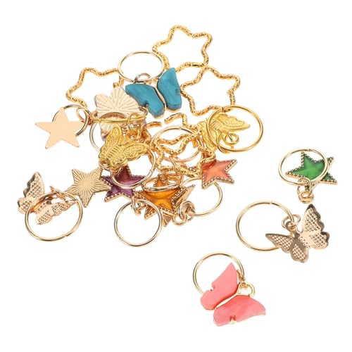 TOGEVAL 20stücke Teiliges Mit -haarclips Bunten Haarperlen Und Blumen-haarcharms Für Zöpfe Dreadlocks Und Haaraccessoires Für Stil von TOGEVAL