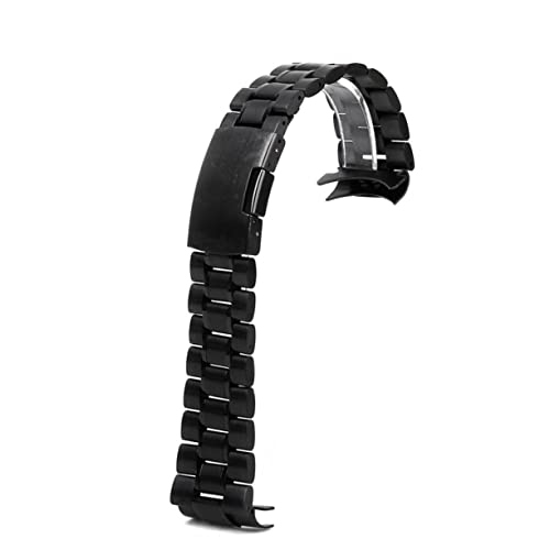 TOGEVAL Ersatzarmband Für Die Uhr 24 Mm Edelstahl Massive Glieder Armband Gebogene Ösen 180 Mm 3 5 Mm Schwarz Inklusive 4 Uhrenfederstegen TOGEVAL Ersatzarmband Für Die Uhr 24 Mm Edelstahl Massive Glieder Armband Gebogene Ösen 180 Mm 3 5 Mm Schwarz Inklusive 4 Uhrenfederstegen von TOGEVAL