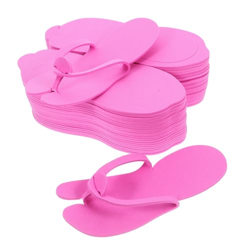 TOGEVAL 24 Paare Einweg EVA Maniküre Slipper für Damen und Faltbare Strapazierfähige Reisehausschuhe Platzsparend Bequem und Leicht für Hotel Kosmetikstudio Zuhause und Unterwegs von TOGEVAL