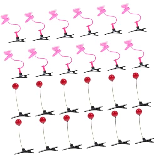 TOGEVAL 24 Stück Teiliges Haarklammern mit Pflanzen Niedliche Haarschmuck für Mädchen und Frauen Kreative Haarspangen für Verschiedene Frisuren Langlebige und Formstabile Haarclips von TOGEVAL