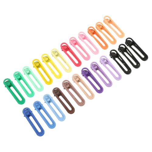 TOGEVAL 24 Stück Teiliges Haarspangen Bunte Ovale Haarklammern mit Ausgefallenem Design Rutschfest und Langlebig Farblich Abgestimmt für Frauen und Haaraccessoire für Alltag und von TOGEVAL