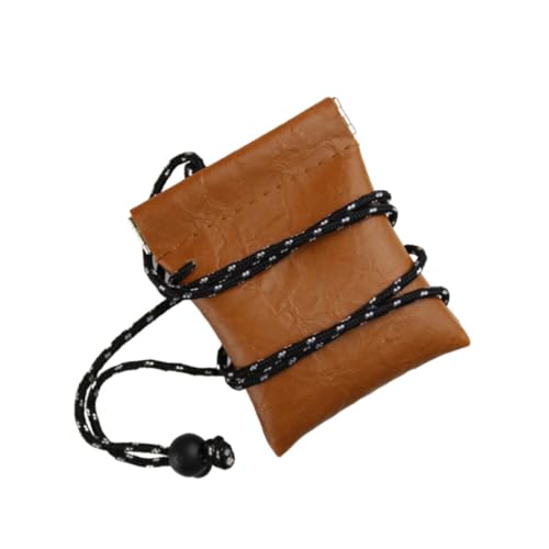 TOGEVAL 2St Geldbörse Hängetaschen-Organizer Mini-Aufbewahrungstasche Kasse Kette Geldsäcke kreditkartenhalter Credit Card Holder Umhängetasche zum Umhängen Mehrzweck-Münzzweck Pu Orange von TOGEVAL