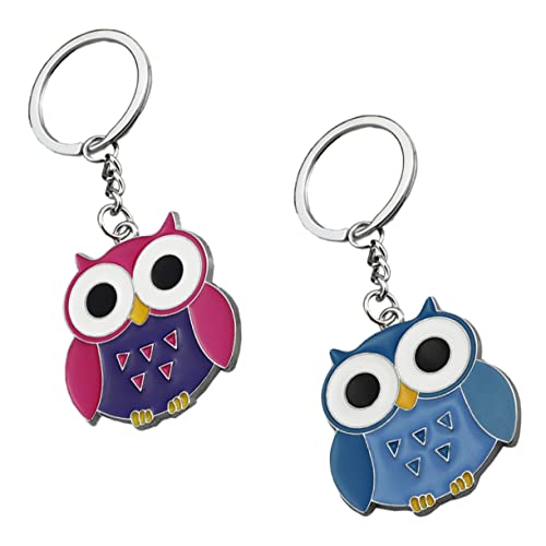 TOGEVAL Niedliche Eulen-schlüsselanhänger Zinklegierung Schlüsselanhängerhaken Für Handytaschen-Dekorationen von TOGEVAL