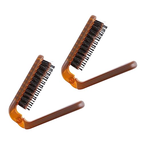 TOGEVAL 2Stücke Faltkamm Tragbarer Haarkamm für Reisen zum Entwirren und Massieren Kompakt und Leicht für Männer und von TOGEVAL