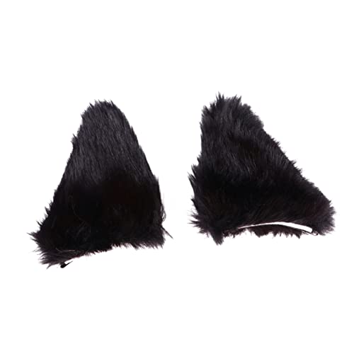TOGEVAL Katzenohren Haarspange 2 Stück Weiche Formstabile Haarnadeln Niedliche Accessoires Für Halloween Kostümpartys Für Kinder Erwachsene Tierohren Haarschmuck Für Festlichkeiten von TOGEVAL