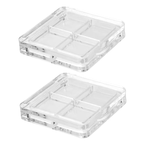 TOGEVAL 2stücke Leere Lidschattenschale Diy Lidschattenpalette Lidschatten-unterverpackungsbox Für Augen-make-up Aufbewahrungsbox Für Make-up-anfänger Und Fortgeschrittene von TOGEVAL