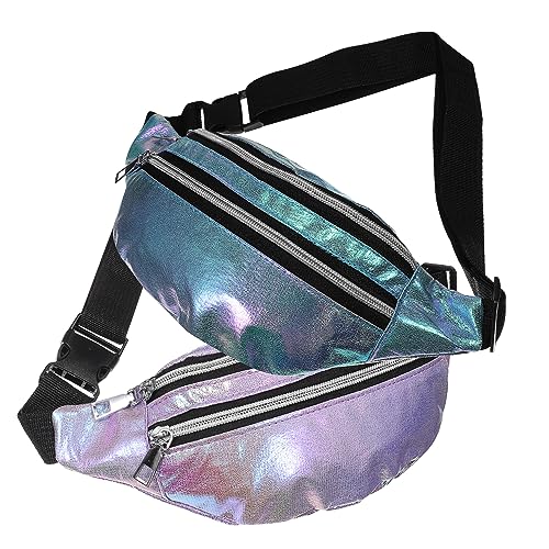 TOGEVAL 2stücke Gürteltasche Damen Oxford Tuch Hüfttasche Verstellbarer Riemen Umhängetasche Für Sport Reisen Arbeit Regenschutz von TOGEVAL