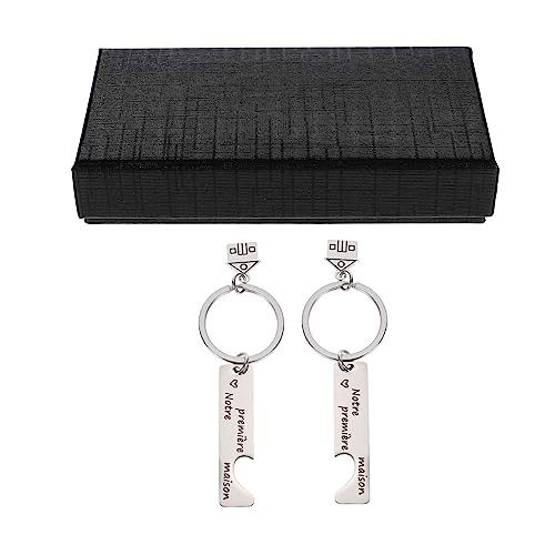 TOGEVAL 2 Stück Schlüsselband Edelstahl Schlüsselanhänger Cool Für Einweihungsgeschenk TOGEVAL 2 Stück Schlüsselband Edelstahl Schlüsselanhänger Cool Für Einweihungsgeschenk von TOGEVAL