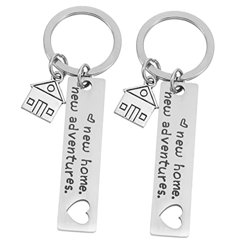 TOGEVAL 2er-Pack Schlüsselanhängerhalter Taschenanhänger Edelstahl Schlüsselanhänger Einzigartiges von TOGEVAL