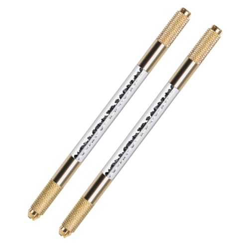 TOGEVAL 2stücke Augenbrauenstifte Mit Dual-kopf Design Tattoo-stift Für Temporäre Hauttätowierungen Inklusive Strassstein-optik Für Professionelle Anwendung von TOGEVAL