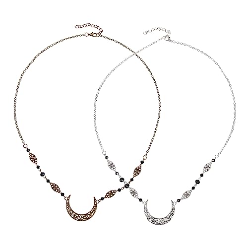 TOGEVAL 2stücke Kopf Kette Mit Mond Muster Für Damen Hochzeit Kopf Decor Zarte Stirnband Haardekor Für Braut Mädchen Kopfschmuck Für Frisuren Eleganz von TOGEVAL