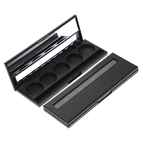 TOGEVAL 2stücke Lidschattenbox Mit Unterverpackungsetui Box Für Lidschatten Puder Leer Und Schwarz Make-up-zubehör Mit Großem Fassungsvermögen von TOGEVAL