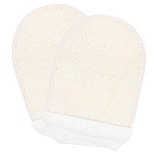 TOGEVAL 2stücke Peeling-handschuh Für Bad Und Dusche Loofah Körperpeeling Handschuh Zur Intensiven Hautreinigung Sanfter Peeling-mitt Zur Entfernung Abgestorbener Hautzellen Für Damen von TOGEVAL
