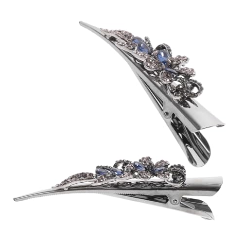 TOGEVAL 2stücke Strass-retro-haarspangen Aus Metall Vintage-haarspangen Mit Glitzer Dekorative Für Damen Styling- Für Alltag Partys Und Hochzeiten von TOGEVAL