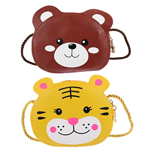TOGEVAL 2stücke Teiliges Junge Mädchen Cartoon Umhängetaschen Süße Und Praktische Crossbody-Taschen Für Mädchen Für Spielzeug Snacks Und Schmuck Für Unterwegs von TOGEVAL