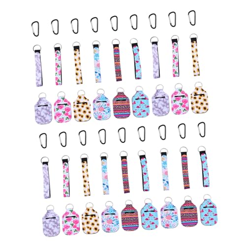 TOGEVAL Lotion-flaschenabdeckung Schlüsselanhänger 30 Ml Handschutzhülle 3 54-teilig Lippencremehalter Für Das Home Office von TOGEVAL