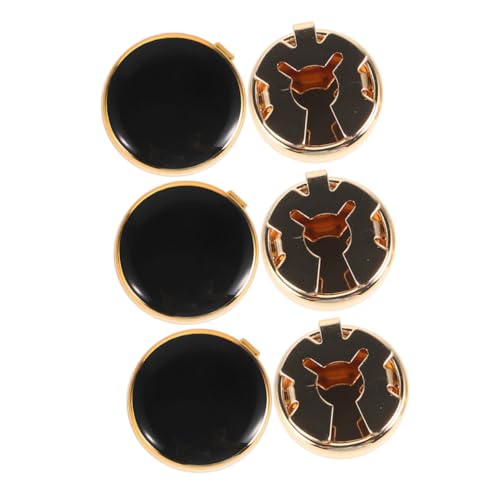 TOGEVAL 3paare Zinklegierung Knopfabdeckungen Elegantes Smokinghemd Zubehör Formelles Anzug Accessoires Für Hochzeiten Geschäftskleidung Besondere Anlässe von TOGEVAL