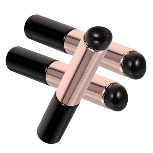 TOGEVAL 3 Stck Silikon Lippenpinsel Wiederverwendbar Tragbar Vielseitig für Lippenbalsam Lipgloss Concealer und Lidschatten Kompakt Ergonomisch Leicht für Unterwegs und Reisen von TOGEVAL