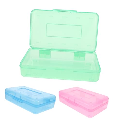 TOGEVAL 3 Stück Aufbewahrungsbox für Schreibwaren Bleistift-Organizer Bleistiftbehälter Buntstift-Organizer Stiftorganisator Schulmaterial für Bleistiftspeicherfall pp von TOGEVAL