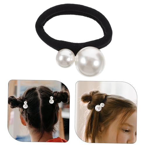 TOGEVAL 3 Stück Perlen Haargummi Elastische Haarbänder mit Perlen Ponytail Holder Stilvoller Haarschmuck für Damen und Mädchen Alltagslook und Festliche Anlässe von TOGEVAL